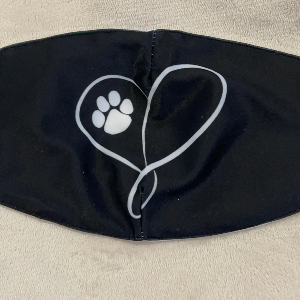 New love and paw face mask